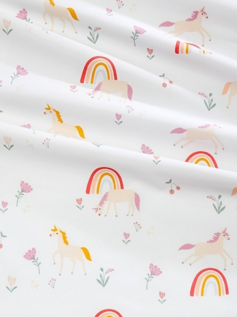 Pillowfort TWIN SIZE Unicorn & Rainbow 100% Cotton - Flat Sheet Only!!